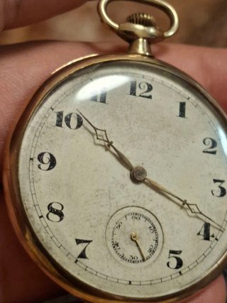 Orologio da tasca vintage oro 375