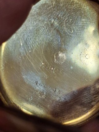 Orologio da tasca vintage oro 375