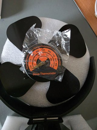 Ventilador chimenea termoeléctrico negro