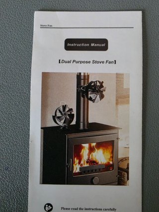 Ventilador chimenea termoeléctrico negro