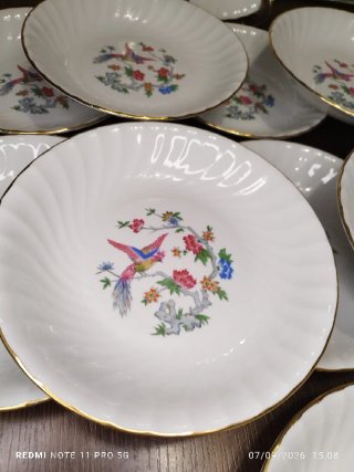 Platos AVE DEL PARAISO porcelana Francesa