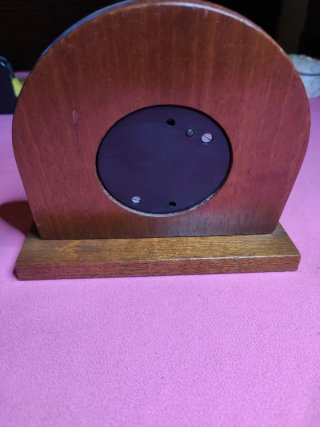 Barómetro antiguo de madera