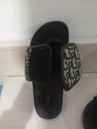 Chanclas Dior Beige y Negro