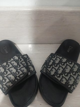 Chanclas Dior Beige y Negro