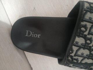 Chanclas Dior Beige y Negro