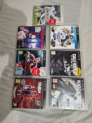 Juegos PS3: PES 2013, NBA 2K13, Watch Dogs