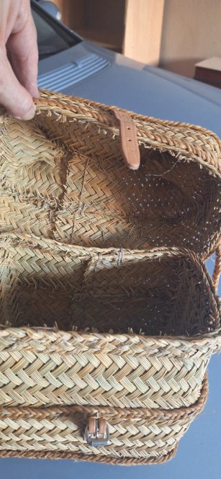 Bolso capazo artesanal de paja