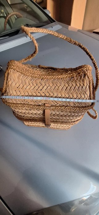 Bolso capazo artesanal de paja