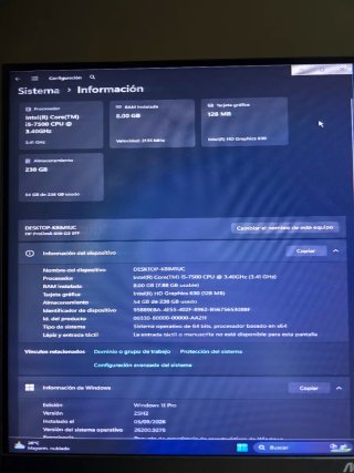 HP ProDesk 600 G3 I5 NVMe 8GB RAM