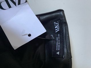 Miniabito ecopelle Zara nero