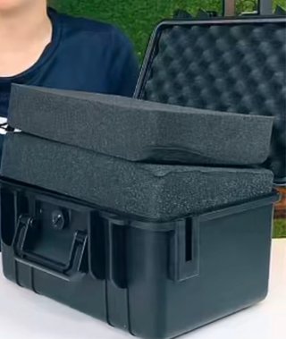 Caja Protectora Negra 280x220x105mm