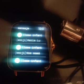 Reloj inteligente app dafit + 4 Correas de reloj