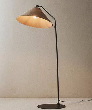 Lámpara de pie Zara Home tela y metal