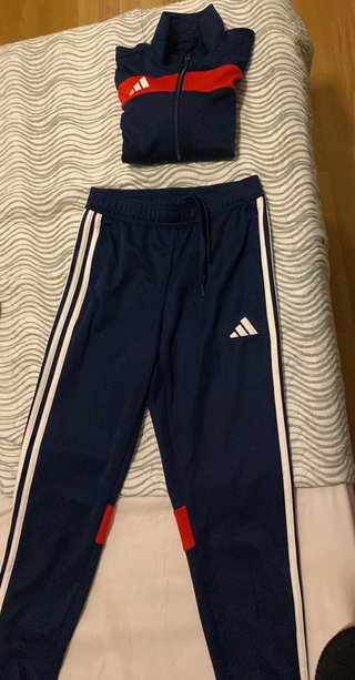Conjunto Chándal Adidas Azul y Rojo