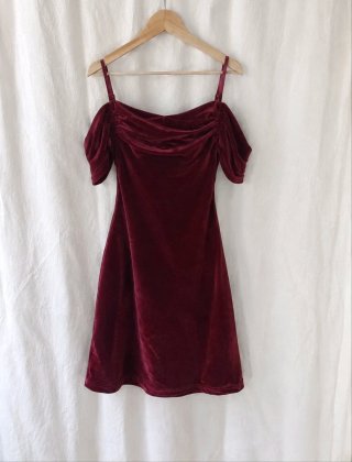 Vestido rojo velvet