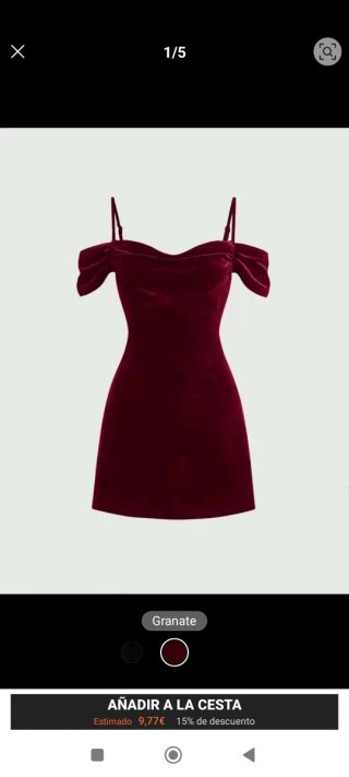 Vestido rojo velvet