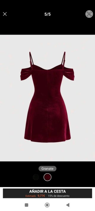 Vestido rojo velvet