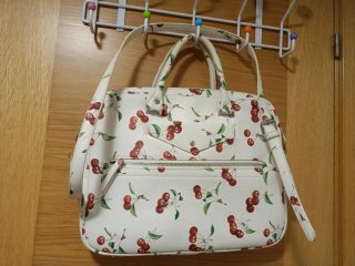 Maletín/porta portátil parfois blanco con estampad