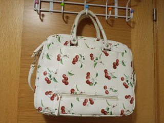 Maletín/porta portátil parfois blanco con estampad