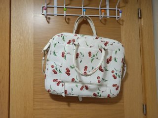 Maletín/porta portátil parfois blanco con estampad