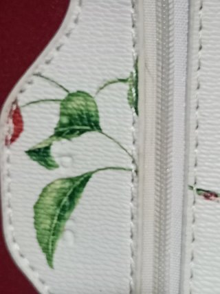 Maletín/porta portátil parfois blanco con estampad