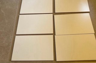 6 Azulejos Blancos 30x20 cm