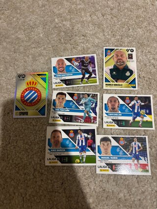 Lote cromos RCD Espanyol Panini LaLiga
