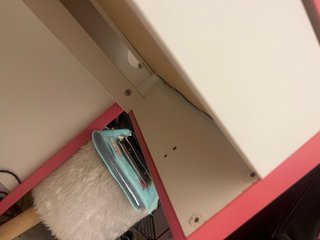 Escritorio Ikea Blanco y Rosa