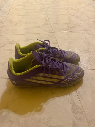 Zapatos de fútbol Adidas F50 Morado/Dorado