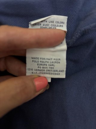 Polo Ralph Lauren Manga Larga Azul