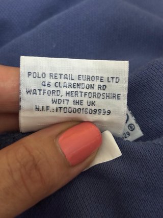 Polo Ralph Lauren Manga Larga Azul
