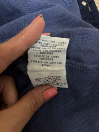 Polo Ralph Lauren Manga Larga Azul