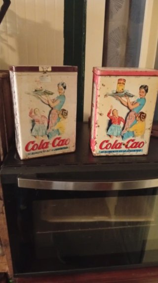 2 Latas Cola Cao Vintage