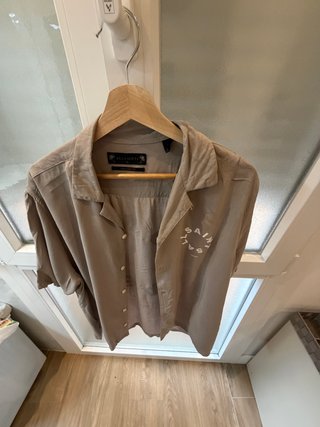 Camisa All Saints Grey Manga Corta
