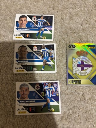 Lote cromos RC Deportivo LaLiga Panini