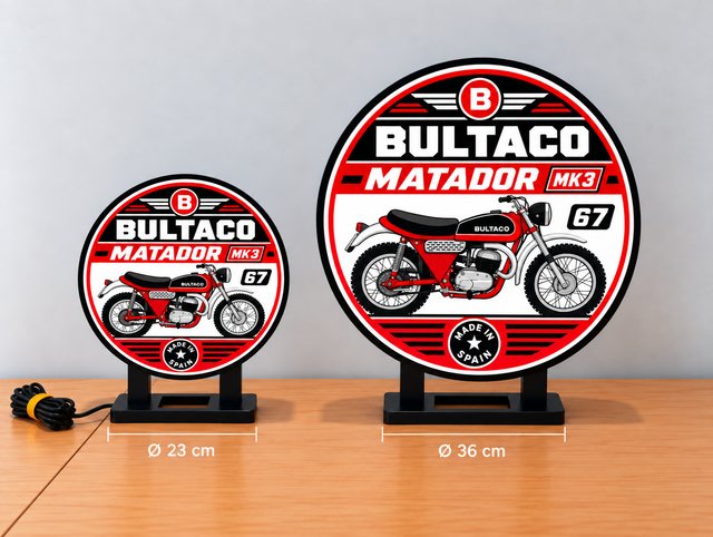 Cartel Luminoso Bultaco Matador MK3