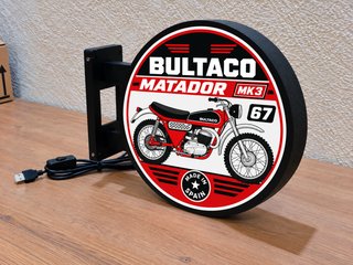 Cartel Luminoso Bultaco Matador MK3
