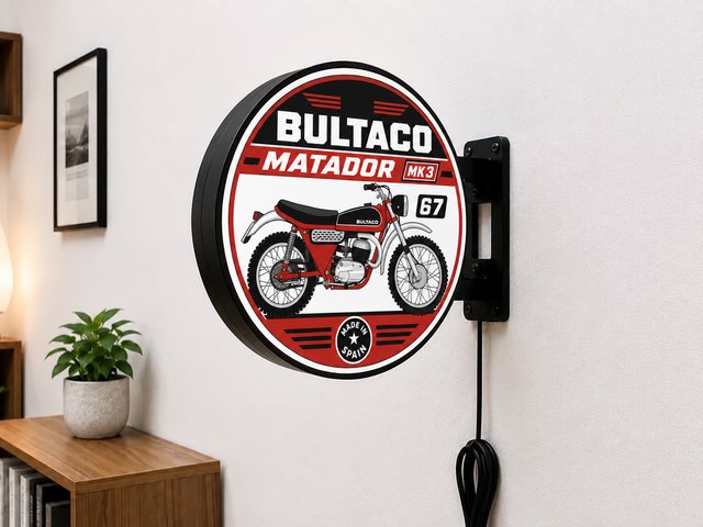 Cartel Luminoso Bultaco Matador MK3