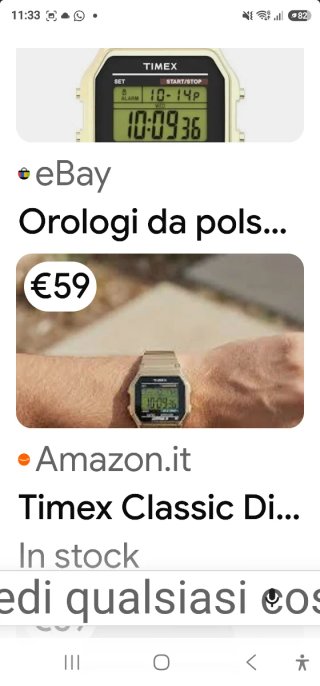 Orologio Timex Vintage Unisex Acciaio