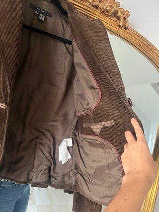 Chaqueta Zara Pana Marrón Talla L