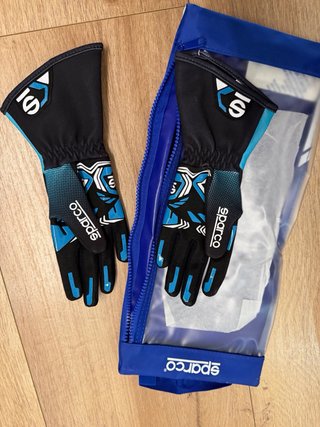 Guantes Sparco Rush Azul/Negro