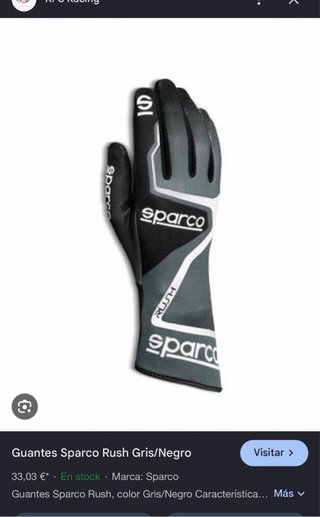 Guantes Sparco Rush Azul/Negro