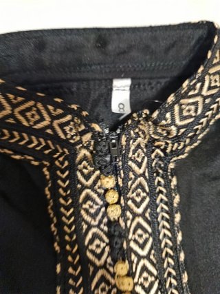 Conjunto Marroquí Niño Negro y Dorado Talla 8
