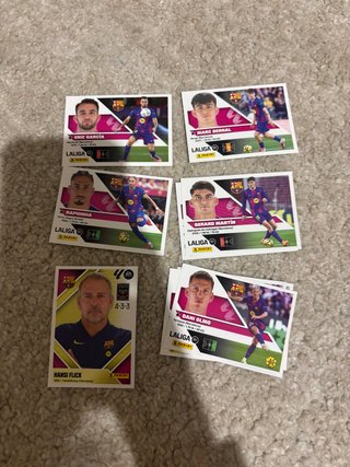 Lote 6 Cromos Panini LaLiga FC Barcelona