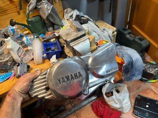 Tapa motor Yamaha SR 250