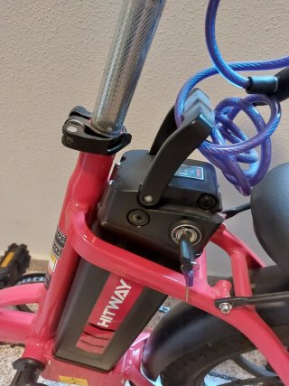 Bicicleta Eléctrica Plegable HITWAY Roja