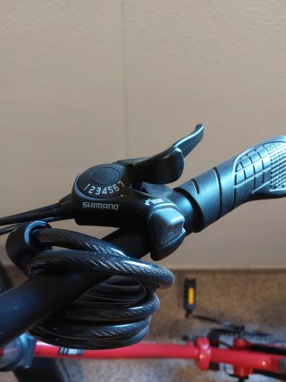 Bicicleta Eléctrica Plegable HITWAY Roja