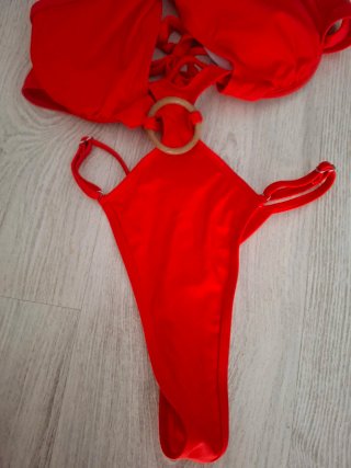 Trikini rojo con aro