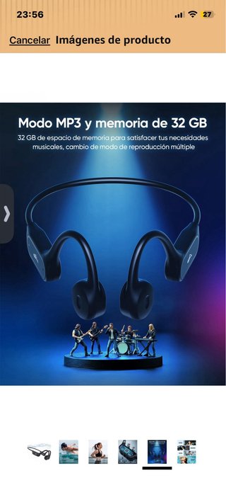 Auriculares Conduccion Osea Bluetooth 6.1
