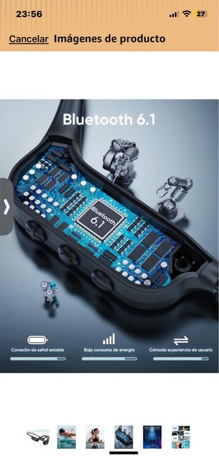 Auriculares Conduccion Osea Bluetooth 6.1